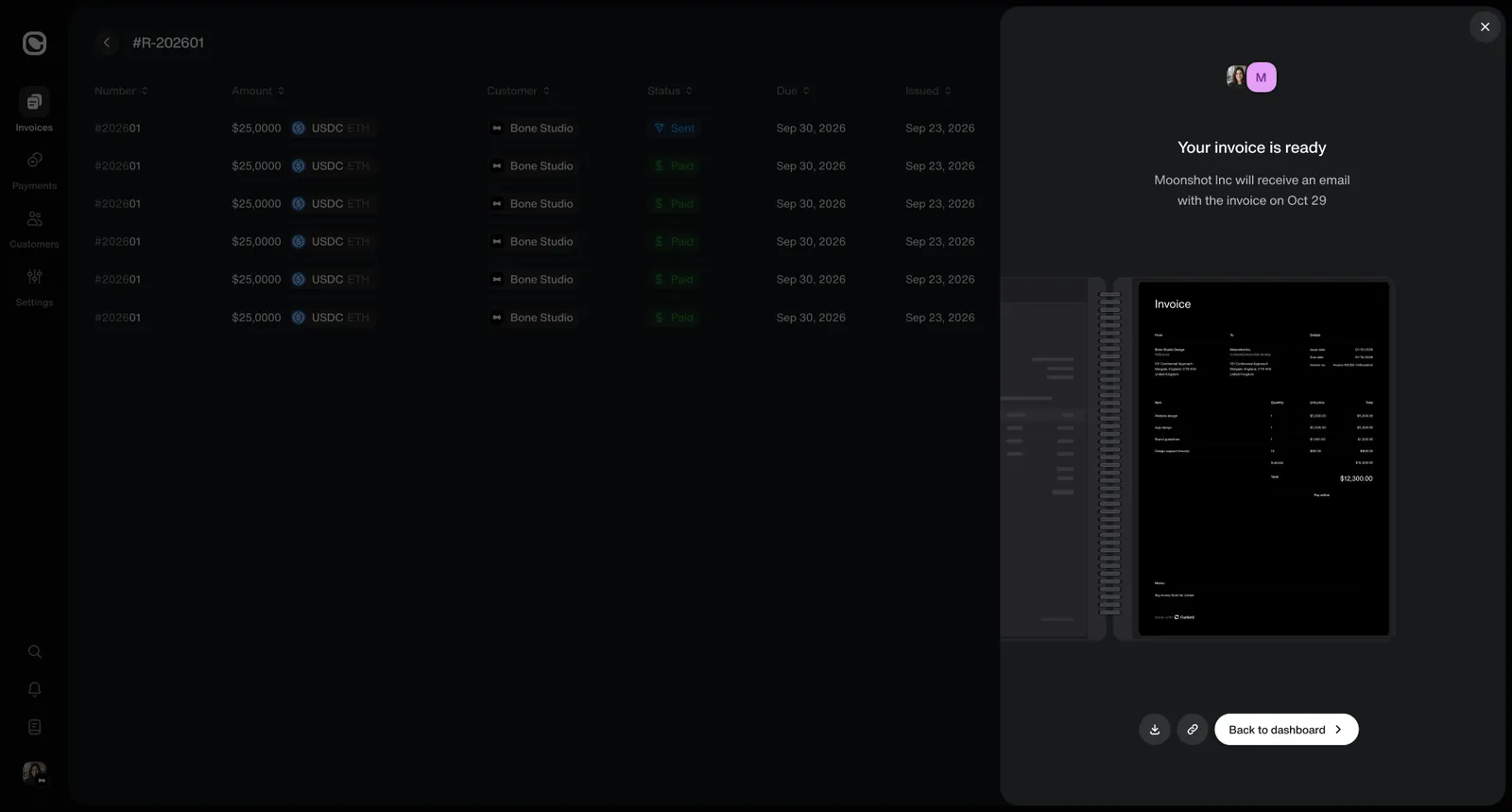 Custard — Recurring invoice