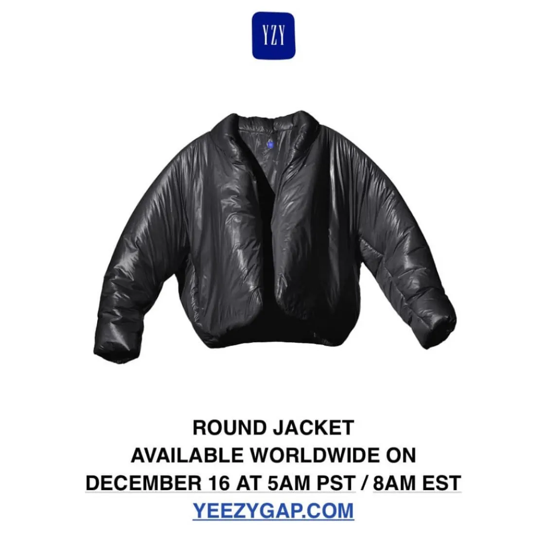 YEEZY GAP — Round Jacket launch
